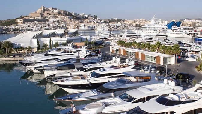 luxury marina ibiza in the Mediterranean