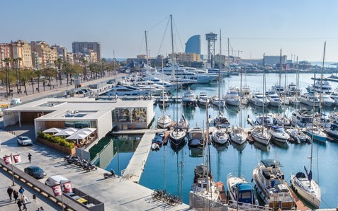 marinas in the Mediterranean: port vell, Barcelona, Spain