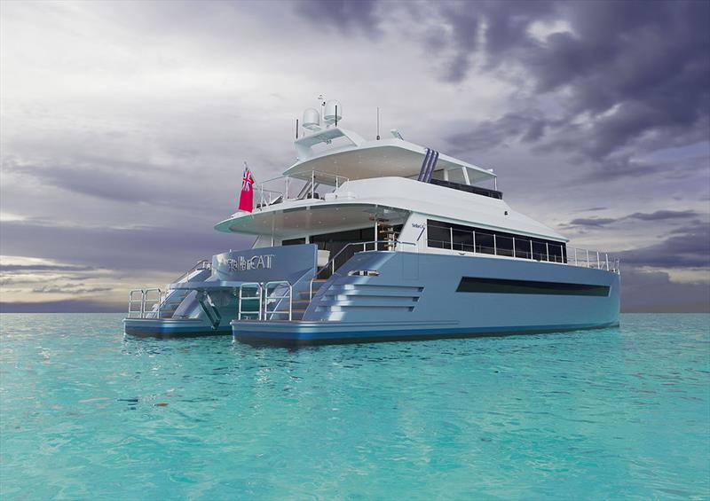 luxury power catamaran