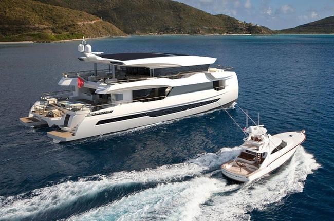 luxury power catamaran