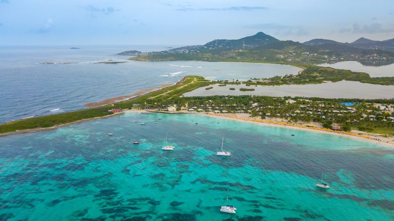 saint martin aerial view